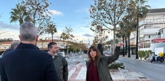 Wasserhose in Mijas Costa erreichte 130 Stundenkilometer – Weihnachtsbeleuchtung wird repariert Tornado Mijas