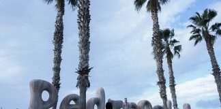 Strandbuchstaben Pedregalejo