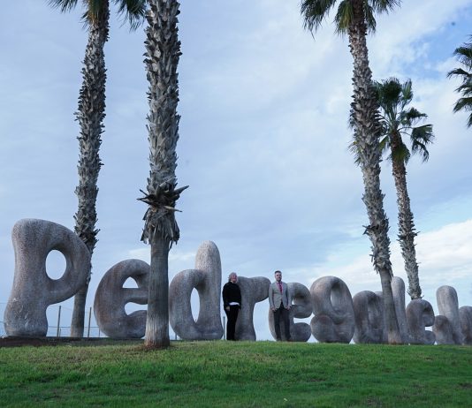 Strandbuchstaben Pedregalejo
