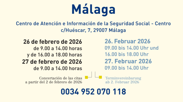 Rentenberatungstage in Málaga 2026