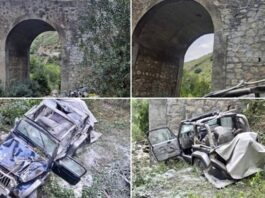 Feuerwehr rettet Fahrer nach Sturz von Brücke in der Axarquía Unfall Axarquía
