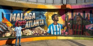Málaga Atlanta Wandbild