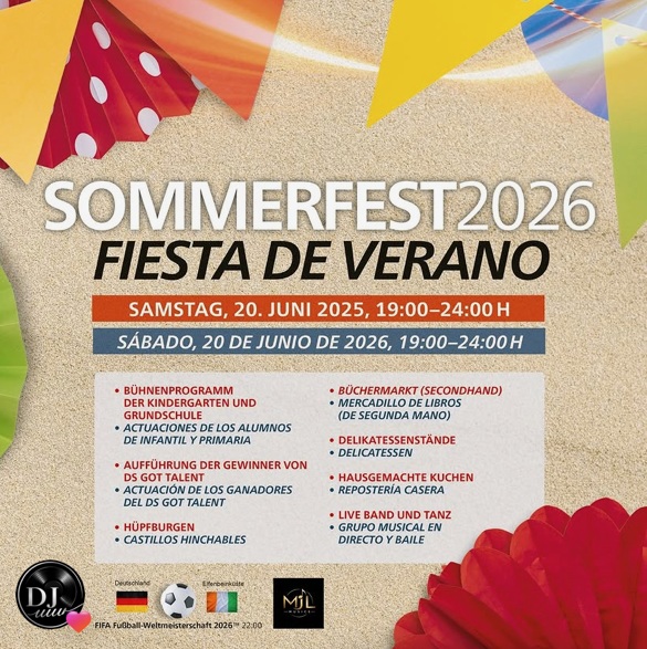 Musik, Tanz und Gemeinschaft: Deutsche Schule Málaga lädt zum Sommerfest Sommerfest Deutsche Schule Málaga 2026