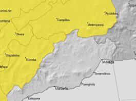 Windwarnung Provinz Málaga