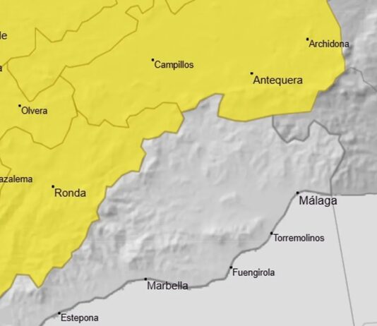 Windwarnung Provinz Málaga
