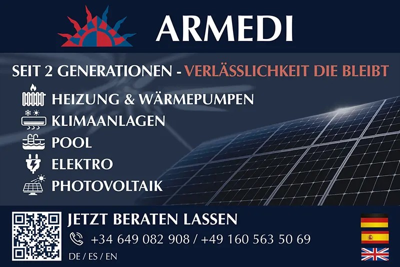 ARMEDI Costa del Sol | Heizung, Klima, Solar & Pooltechnik