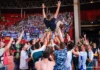 Aufstieg geschafft! Der FC Málaga ist wieder erstklassig FC Málaga schafft Aufstieg | UD Almería - FC Málaga 1:2
