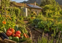 Off-Grid leben – Selbstversorgergarten statt Blumenbeet Selbstversorgergarten in Spanien.