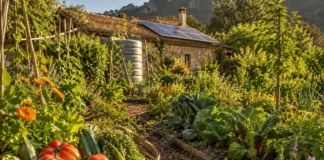 Off-Grid leben – Selbstversorgergarten statt Blumenbeet Selbstversorgergarten in Spanien.