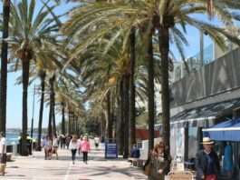Oberkörperfrei in Spanien