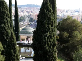 Botanischer Garten Málaga im Sommer
