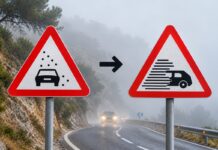 Dieses Verkehrsschild sollten Autofahrer in Spanien kennen Verkehrsschild P-33 Spanien